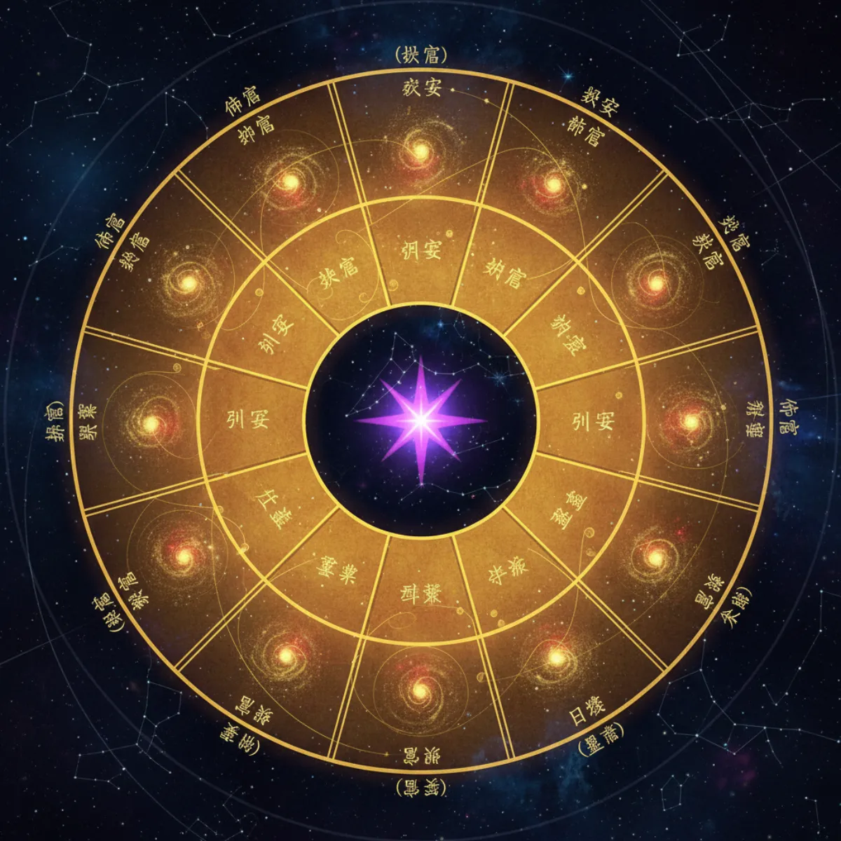 Zi Wei Dou Shu twelve palace chart