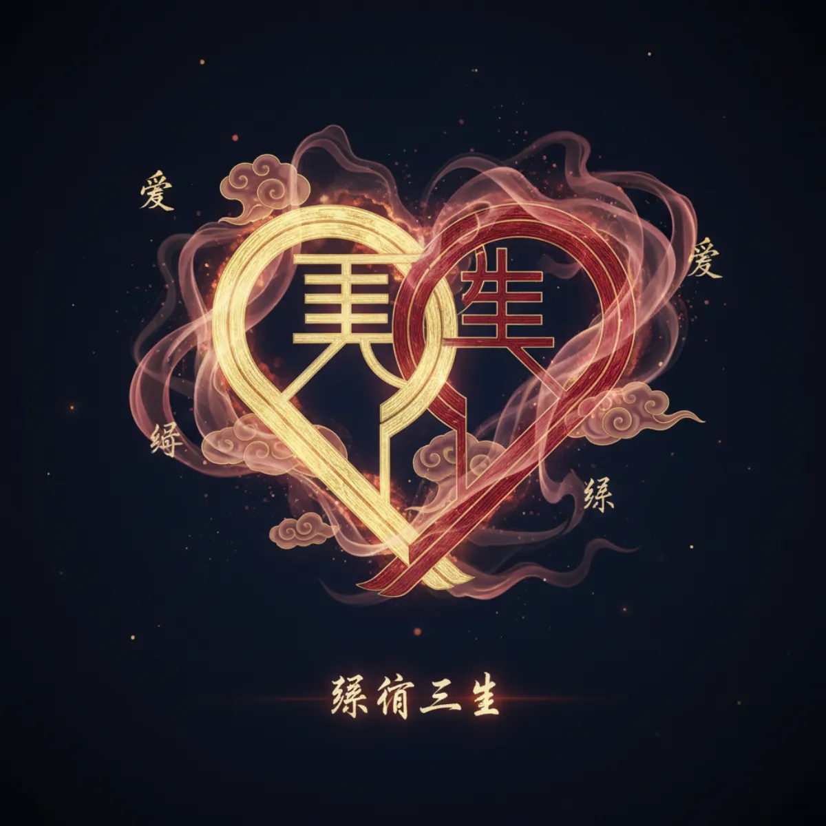 I Ching love reading with hexagram symbols